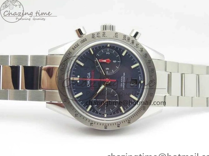 0506 Speedmaster ’57 Co-Axial OMF 1:1 Best Edition Blue Dial White Markers On SS Bracelet A Sustainable 8145